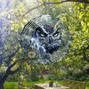 2D Metal Mandala Wind Spinner Sailor Owl Design Outdoor Garden Patio Decor Hanging Wind Chime No Power Needed Easy to Install