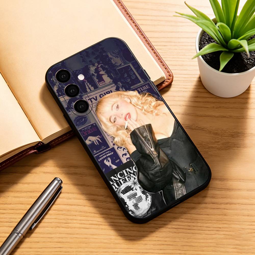 S-Sabrina C-Carpenter Phone Case For Samsung Galaxy A73,A72,A71,A70,A53,A52,A51,Others Soft Black Cover