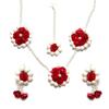 Jewellery Set for Women Floret Gota Patti Necklace, Earrings, Bracelet & Maang Tika for Women & Girls