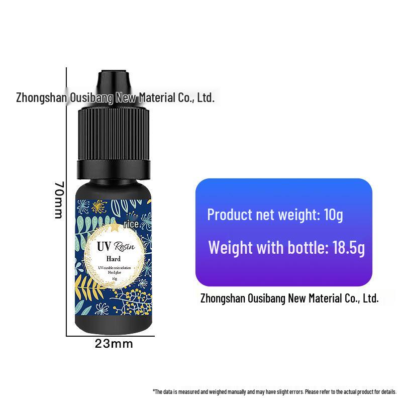 High Transmittance UV Glue for DIY Jewelry, Flowers, Quicksand, Mahjong, and Epoxy Sealing