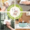 Cleaning Cloth Reusable Kitchen Dish Towels Eco-friendly Microfiber Floral Flamingo Print Dishcloths Lint Free Washable Duster Rags Tea Towels 9*7inch