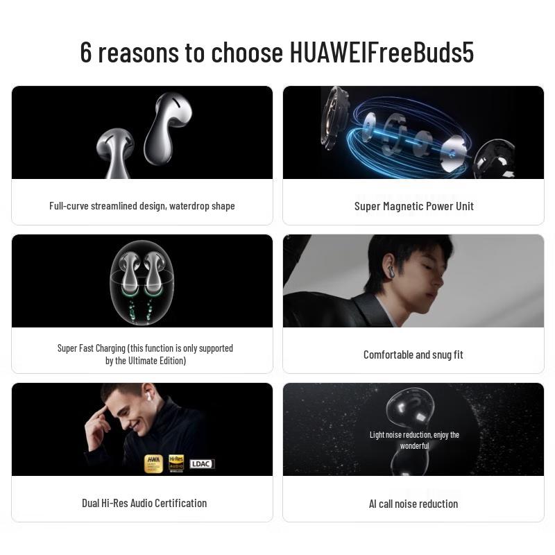 Huawei FreeBuds 5 Ultimate Edition Semi-in-ear Wireless Earbuds