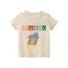 Brand Export Original Children's Clothing 2026 Summer New Product Girls' Pure Cotton Cartoon Print Short-Sleeved T-Shirt Baby Clothes