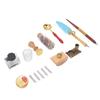 European Style  Pen Set Vintage Elegance Quill Pen Set with Blotter Stamp Melting Wax Spoon 5