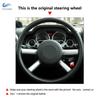 For Jeep Wrangler (JK) 2007 2008 2009 2010 2011 Hand-stitched Perforated Leather Car Styling Interior Steering Wheel Cover Trim
