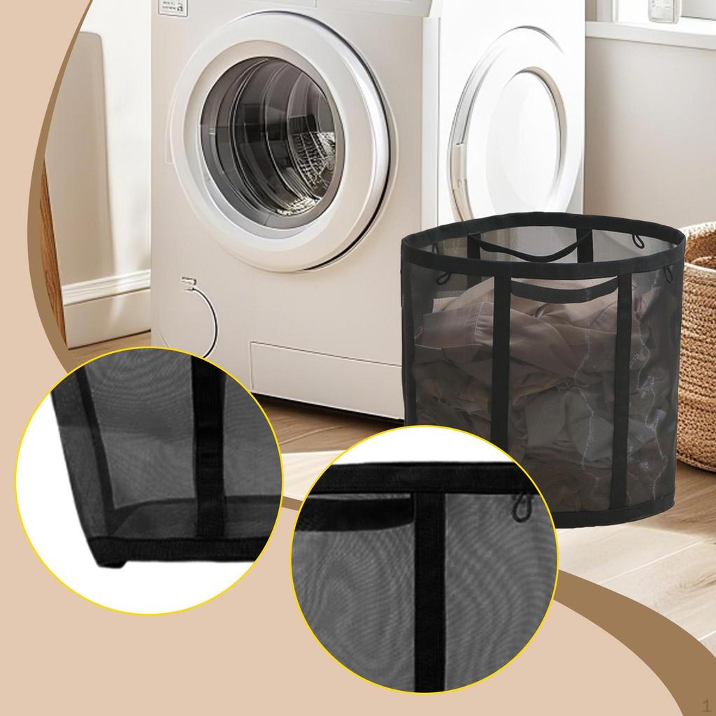 Hanging Mesh Laundry Basket for Storage of Dirty Clothes And Toys