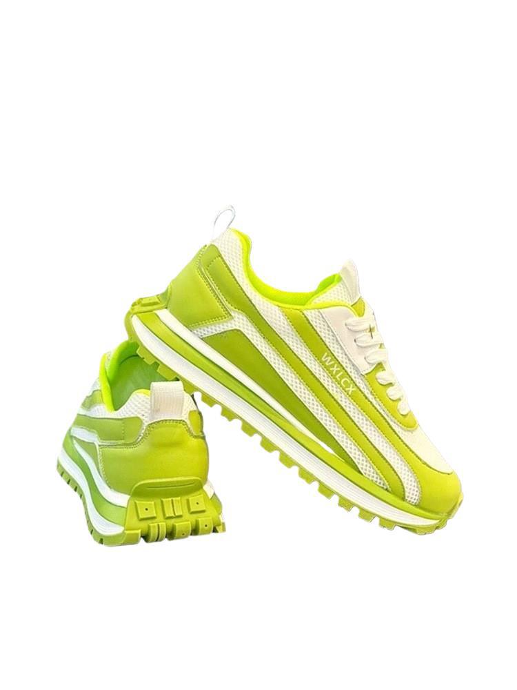 Men's Trendy European Mesh Running Shoes - Versatile & Breathable Casual Sneakers for Teens & Dads