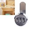 Combination Cabinet Cam Lock   3 Digit Password Mechanical Cabinet Lock for Drawer Mailbox  