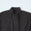 2025 Autumn Plaid Shirt with Cotton Scarf Tie