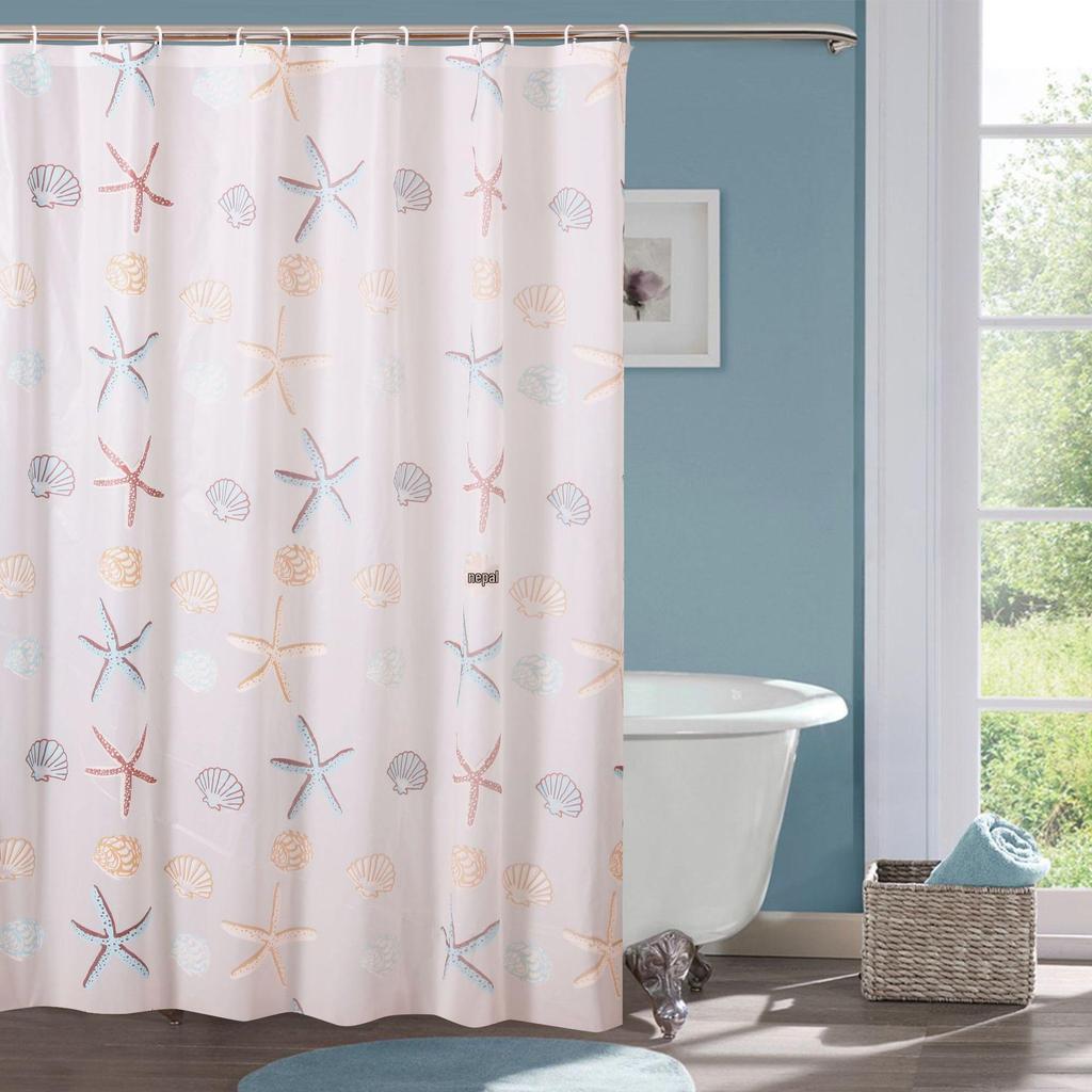 PEVA Waterproof Shower Curtain for Bathroom, 180x200CM Partition, Bathtub & Toilet Divider
