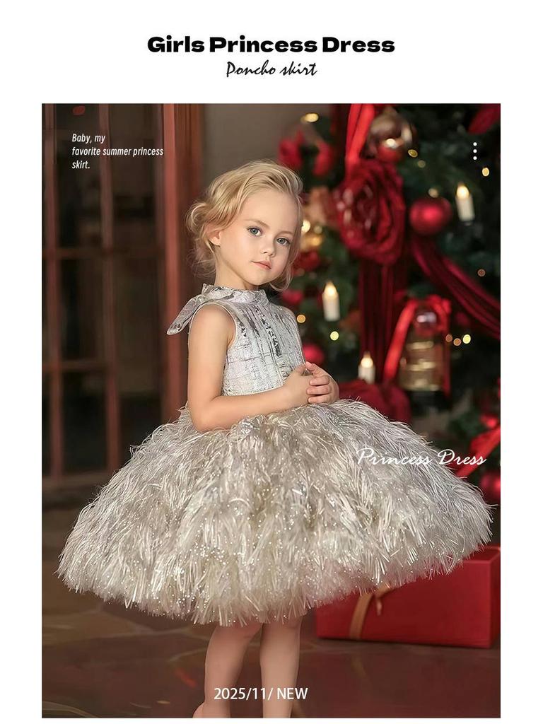 Luksusowa Sukienka dla Dziewczynki w Stylu Księżniczki na Specjalne Okazje