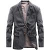 Herren British Style Baumwoll-Denim Freizeit Anzugjacke - Frühjahrs-/Herbstkollektion