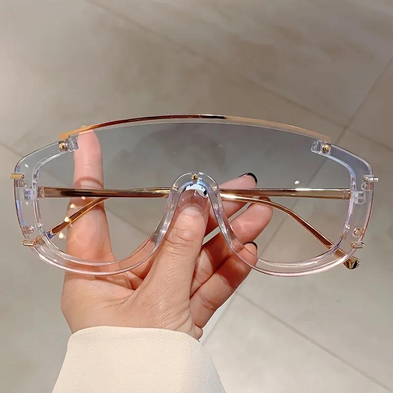 Luxury Design Women Sunglasses Men New Trend Large Oversized UV400 Sun Glasses Unisex Gradient Colorful Party Eyewear Goggles