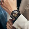 Men's Automatic Mechanical Watch Waterproof Luminous Hollow Out Small Square Fashion Trend Night Glow Mechanical Wristwatch Relo