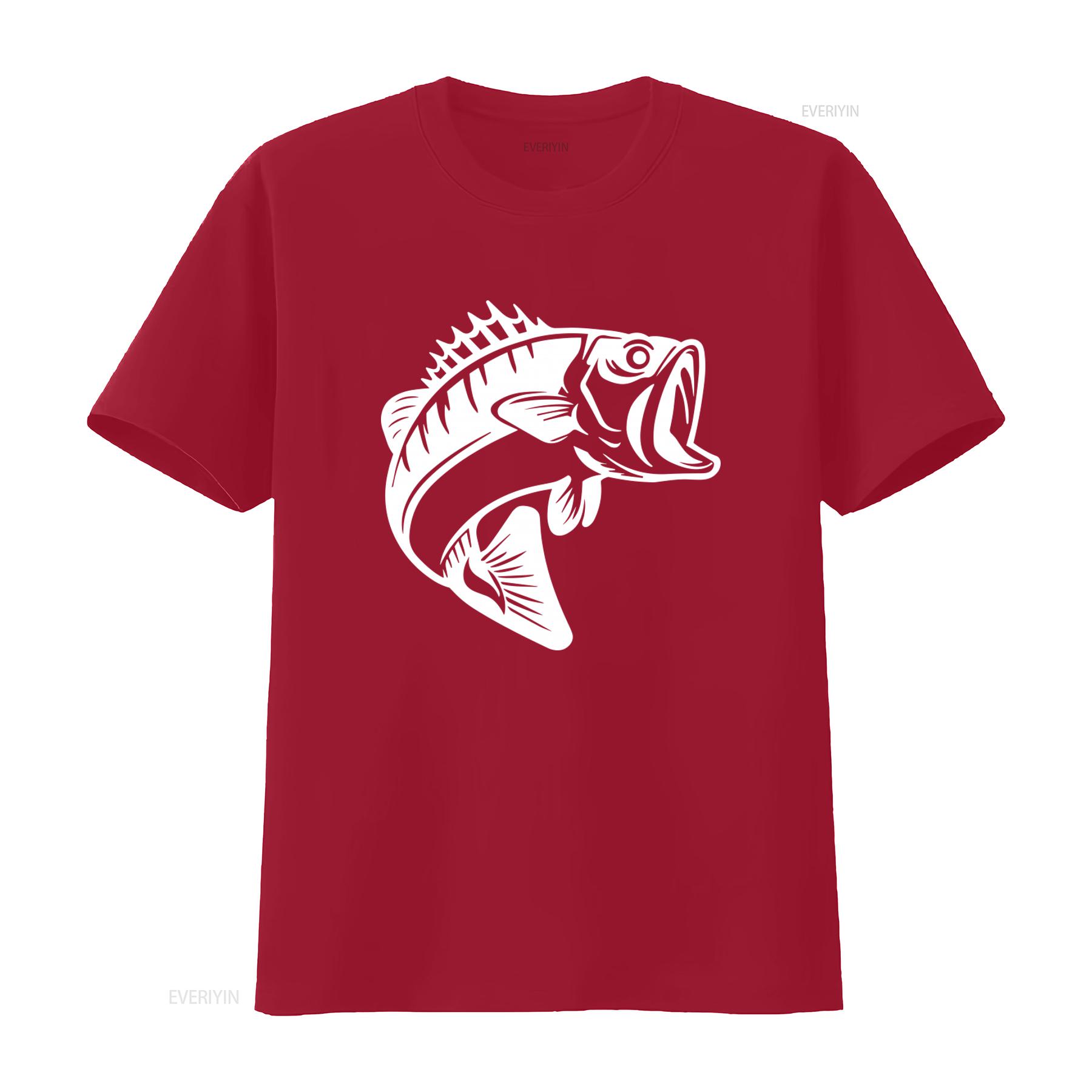 Cool Sea Bass Fishing T Shirt for Men Outdoor Adventure vintage Washed graphic Casual Unisex Stretched Breathable fashion S