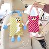 Cute Tissue Boxes Car Tissue Holder Auto Backseat Hanging Accessories Organizer Car Interior Decoration Plush Home Storage Bag