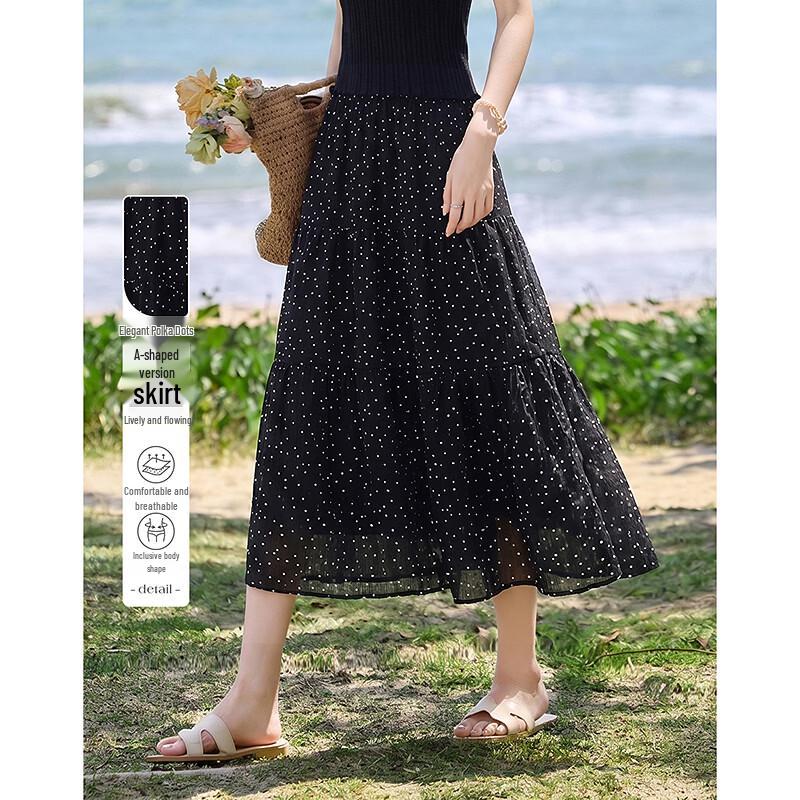 Elegant Mid-Length Skirt One Size