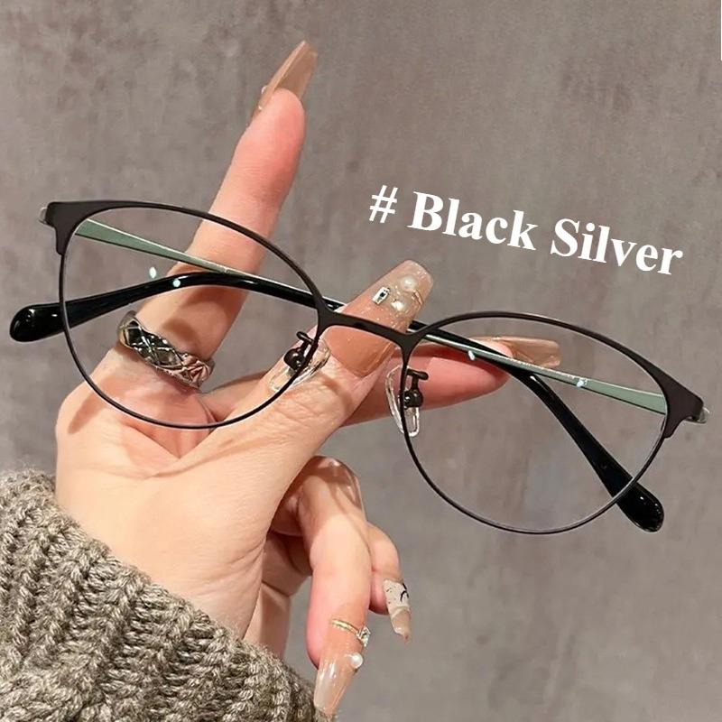 0 1.5 2.0 2.5 3.0 Advanced Cat Eye Reading Glasses Anti Blue Light Metal Eyeglass Frame More Durable/Trendy Presbyopia Glasses