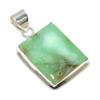 Chrysoprase Gemstone 925 Solid Sterling Silver Jewelry Pendant 1.69" SU-10322