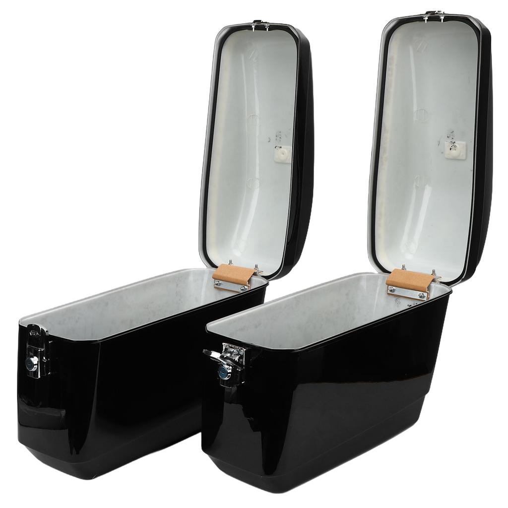 Motorrad-Hartschalen-Satteltaschen 45L Fassungsvermögen Wetterfestes Motorrad-Sattel-Hartgepäckkoffer mit Schlüsseln und Montagekit