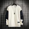 Spring and Autumn New Men's Sweater Casual Versatile Youth Handsome Pullover Round Neck Long Sleeves