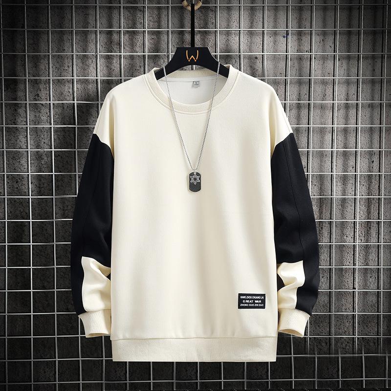 Spring and Autumn New Men's Sweater Casual Versatile Youth Handsome Pullover Round Neck Long Sleeves