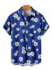 Camicie Hawaiane Floreali Estive da Uomo Camicie Casual a Maniche Corte per le Vacanze Camicie con Colletto e Bottoni Moda Steetwear per Uomo