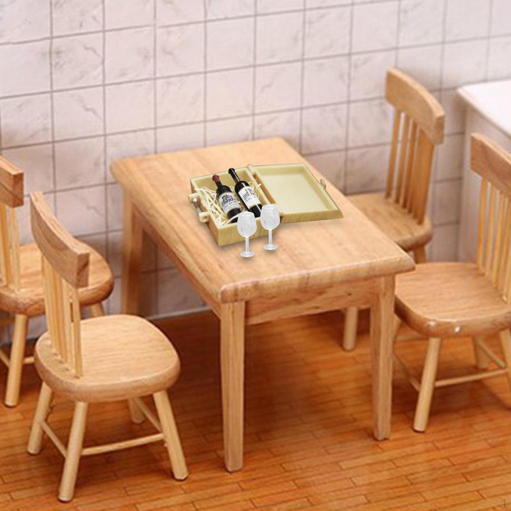 1:12 Doll Box Decor ,Miniature Food Baking Making Set, Party Accessories Toys Storage