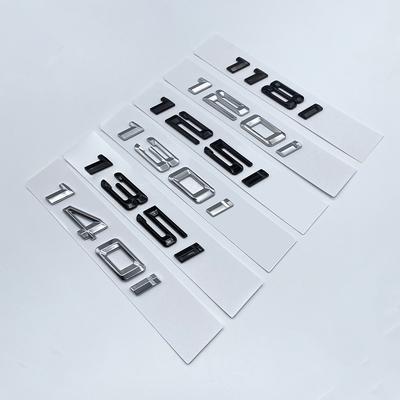 Anciens Chiffres de Police Lettre 116i 118i 120i 125i 128i 130i 135i 140i Emblème ABS Supérieur pour BMW Série 1 Voiture Coffre Plaque Signalétique Autocollant