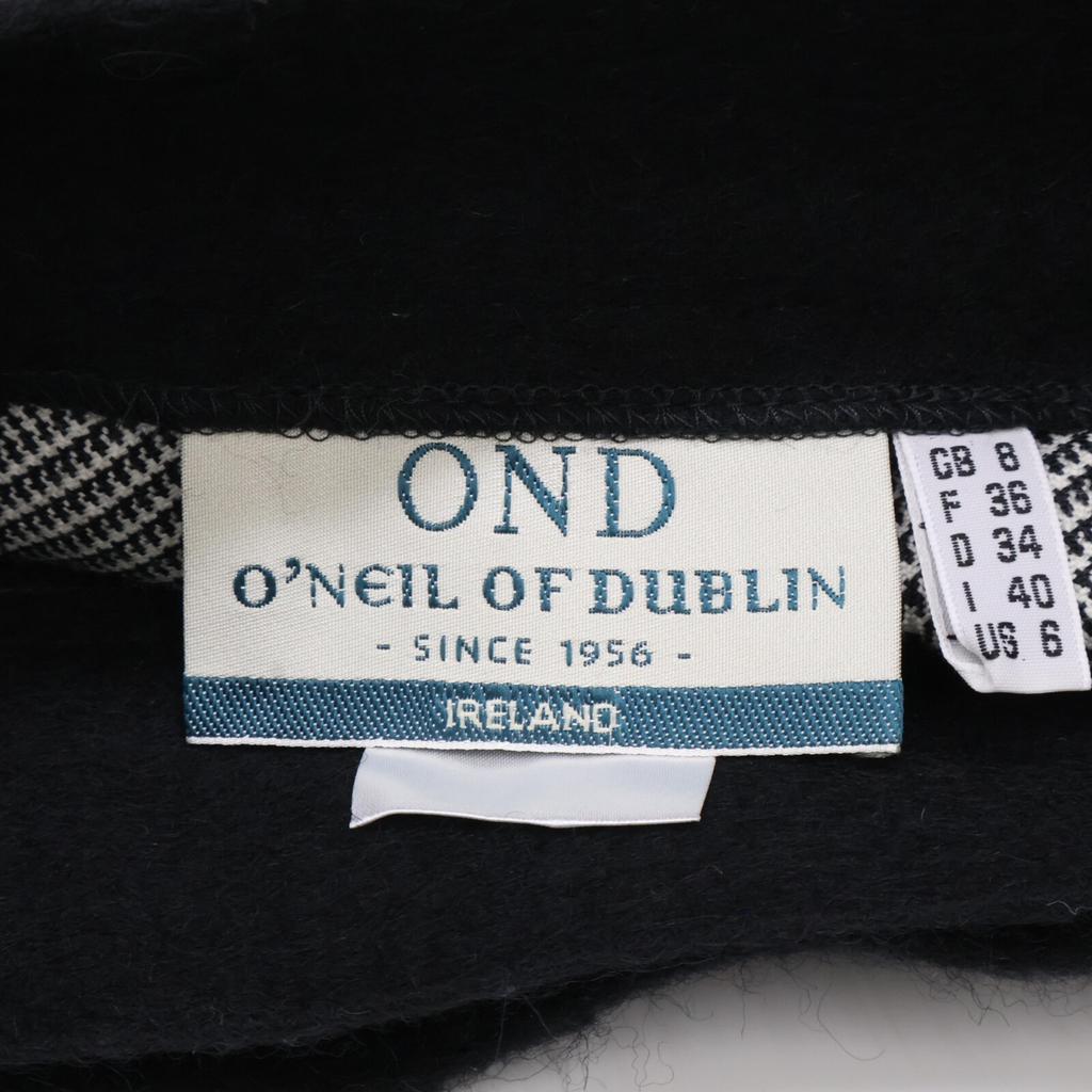 O’Neil of Dublin B12738W Grey Wool Glen Check Belt Mini Skirt Skirt 36 grayUsed