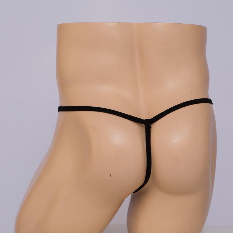 Sissy Lingerie Men'S See-Through Bulge Thong Underwear Sheer Mesh String Tangas T-Back Thong Low Rise Mini G-String Bikini Brief
