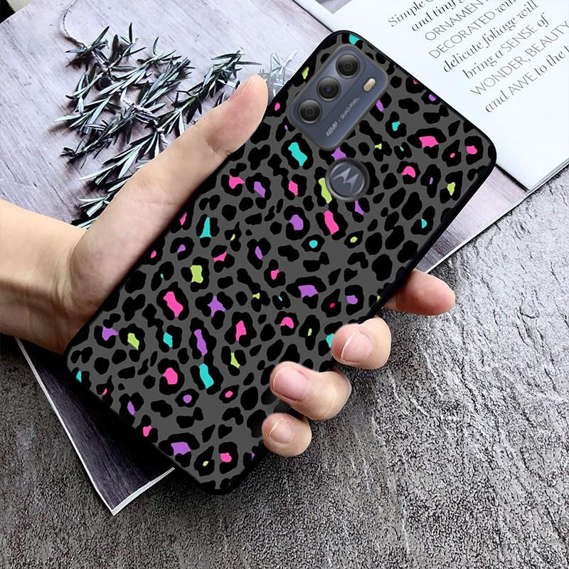 Leopard Phone Case For Motorola G Stylus 5G G Play G35 G45 G54 G24 G86 G04S E13 E14 E32 E32S