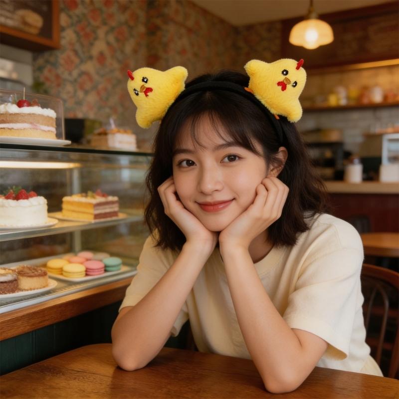 Furry Chicken Hairband Costume Hair Clip Cosplay Tail Great For Dressing Up Halloween And Festival Celebrations