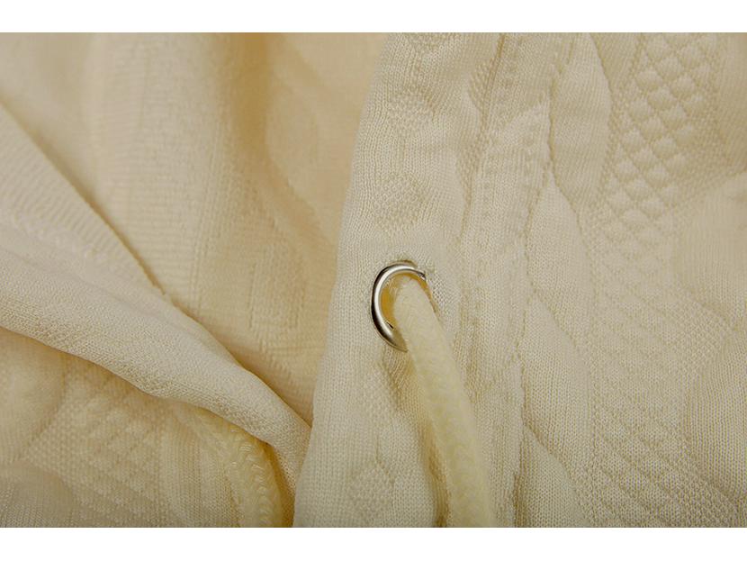 2023 Herbst Übergröße Damen Jacquard zum Binden Kapuzenpullover mit langen Ärmeln