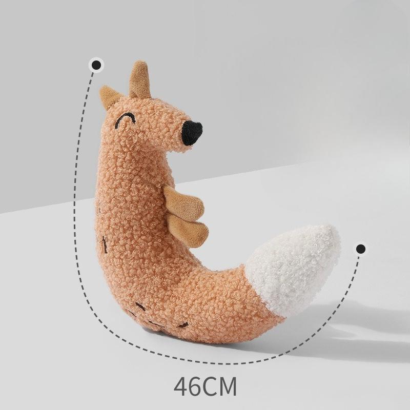 New Pet Cat Toy - Soft and Fluffy Fabric Plush Toy with Cat Fur Sound and Vibrating Paper, for Teething Dogs and Playful Cats.