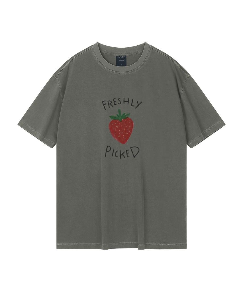 WILDROCK Freshly Picked Pigment Oversized Short Sleeve T-Shirt (Cropped) (Type B)