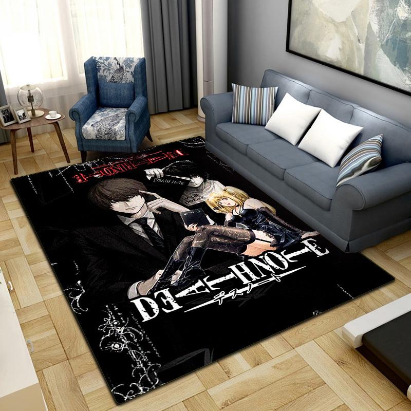Death Note Anime Washable Non-Slip Rug Carpet Larget Floor Mat Bedroom Home Decor LXRa23