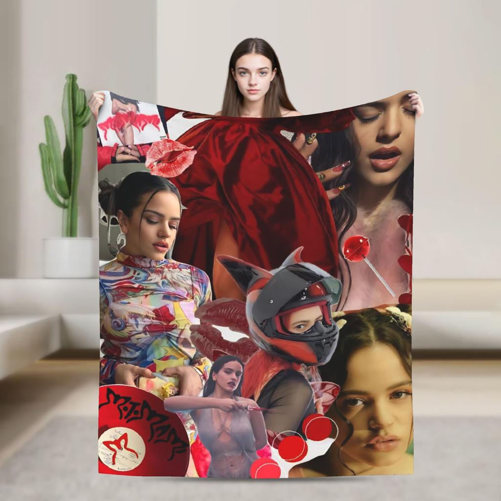 Rosalia Lux  Warm Soft Blanket  Picnic Plush Bedding Throws Fluffy Home Decor Flannel Bedspread Sofa Bed Cover