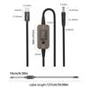 Adjustable Voltages USB C To DC5525 Charging Cable PD100W With 34 Conversion Heads For Laptops Routers And Electronics