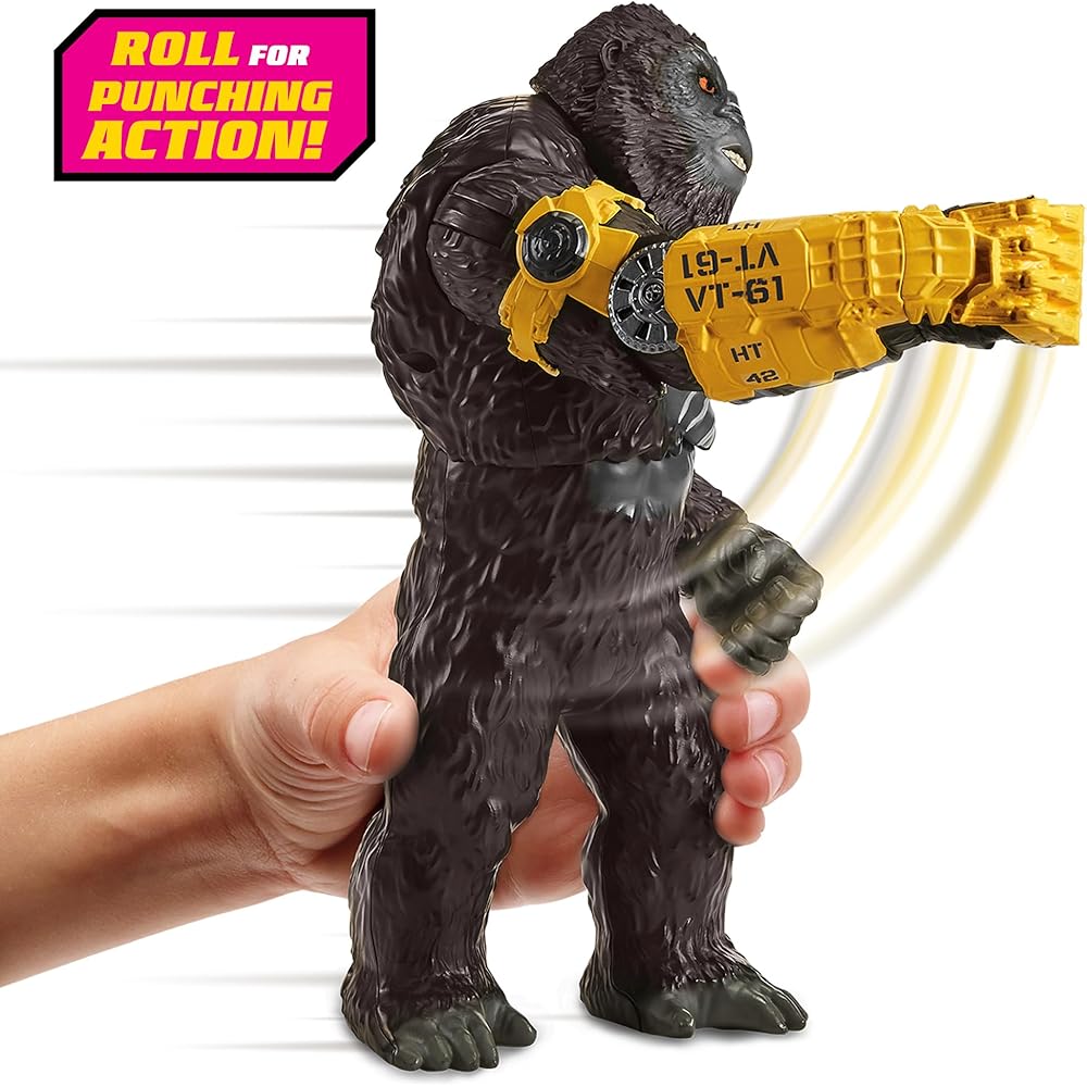 MonsterVerse Godzilla x Kong 11 Inch Giant Kong Roll N Battle Punch Action Figure