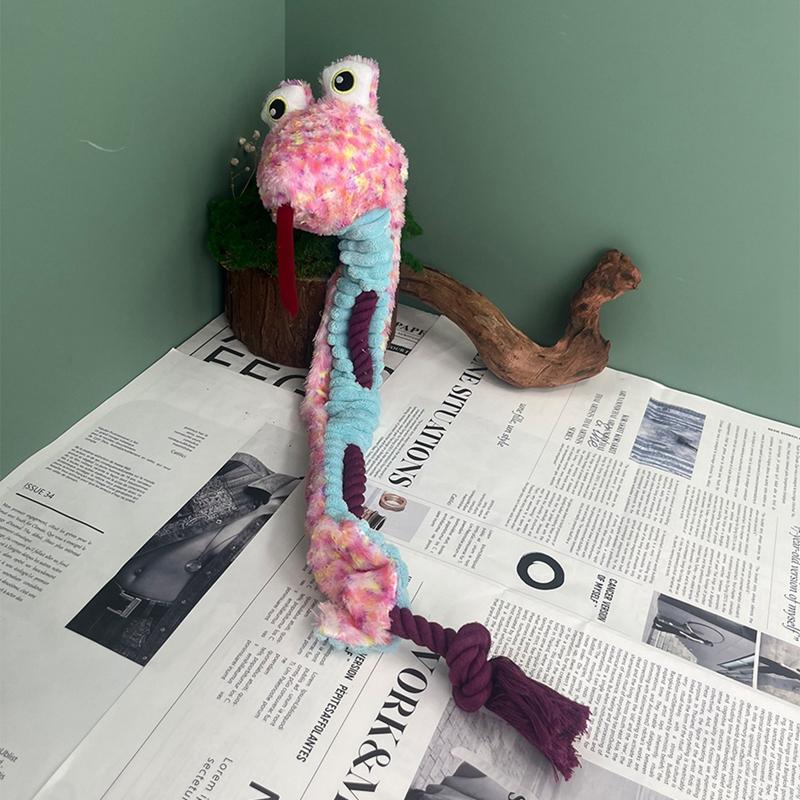 Pet Dog Plush Doll Stress Relief Toy Training Interactive Teeth Grinding Doll