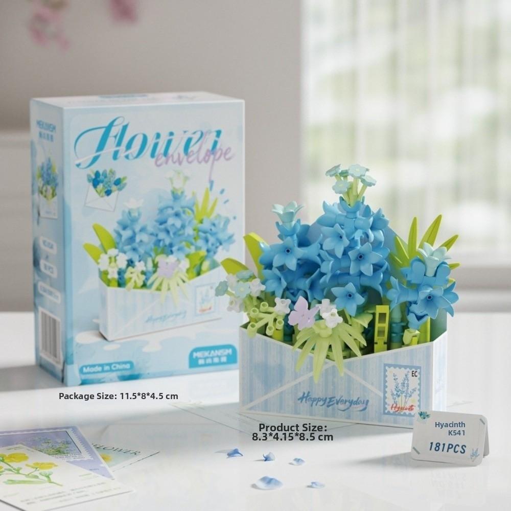 Tulip Rose Sunflower Flower Bouquet Building Blocks Mini Bricks Building Block Toy