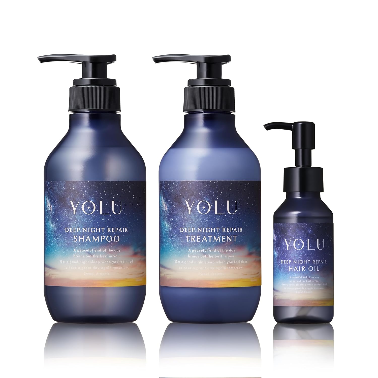 YOLU Yor Shampoo Treatment Hair Oil 3-piece Set Deep Night Repair