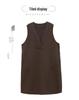 2024 French Chic Sleeveless Vest Dress: Plus Size Mother's Spring & Autumn Fashion