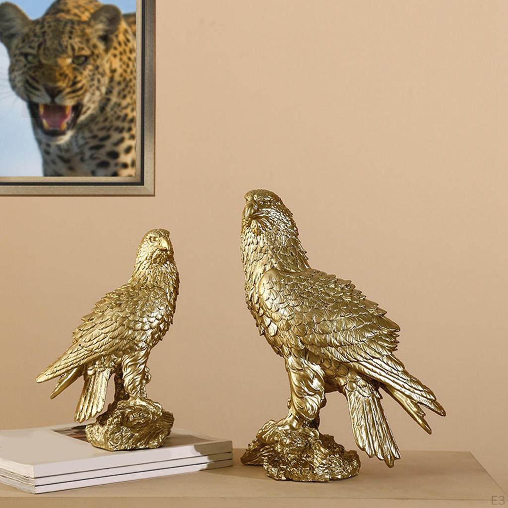 3 Sculpture Figurine Crafts Desktop Artwork Animal Model Abstract Nordic Style Eagle Statue for TV