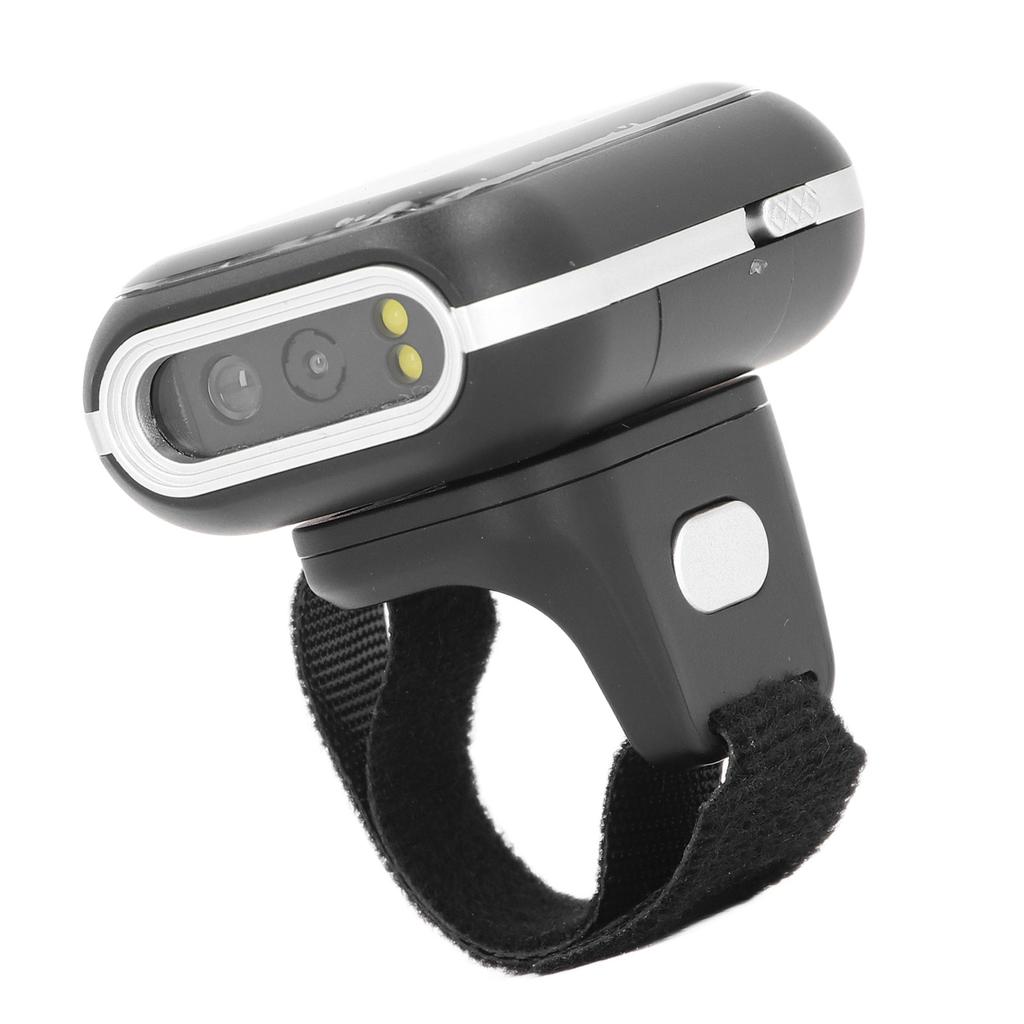 Ring Barcode Scanner 2.4G Wireless Bluetooth 2D Code Reader Wearable Finger Barcode Scanning Tool