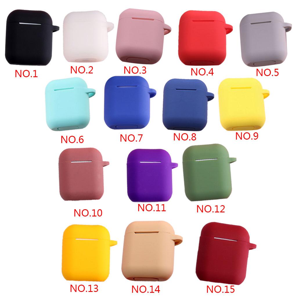 Earbuds Protective Skin Earphone Cover Silicone Case Anti Lost Hook For