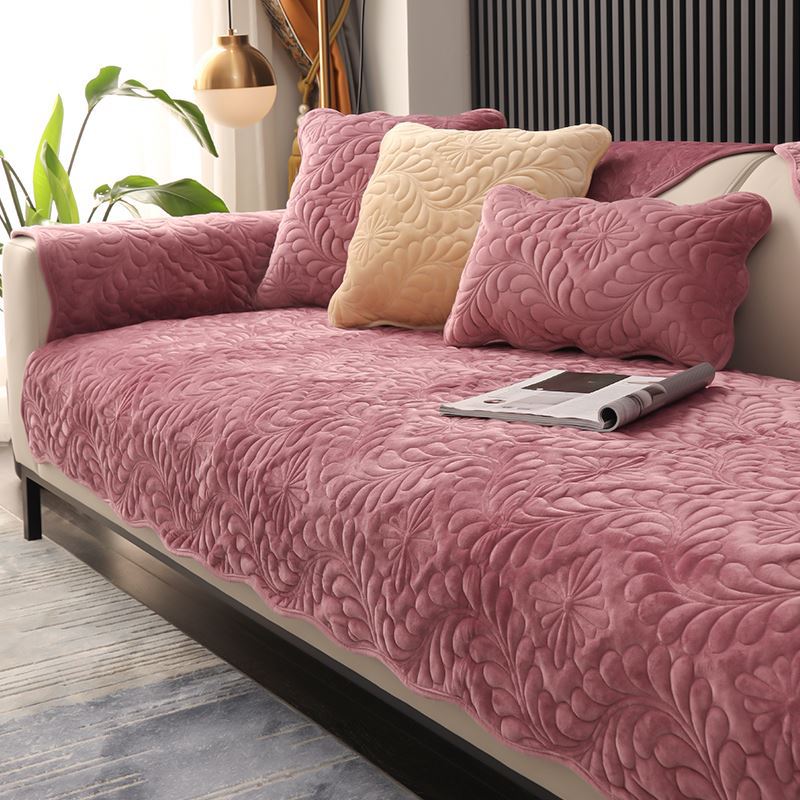 Simple Sofa Cushion Four Seasons Universal Dutch Plush Non-Slip Thickened Seat Cover Cover