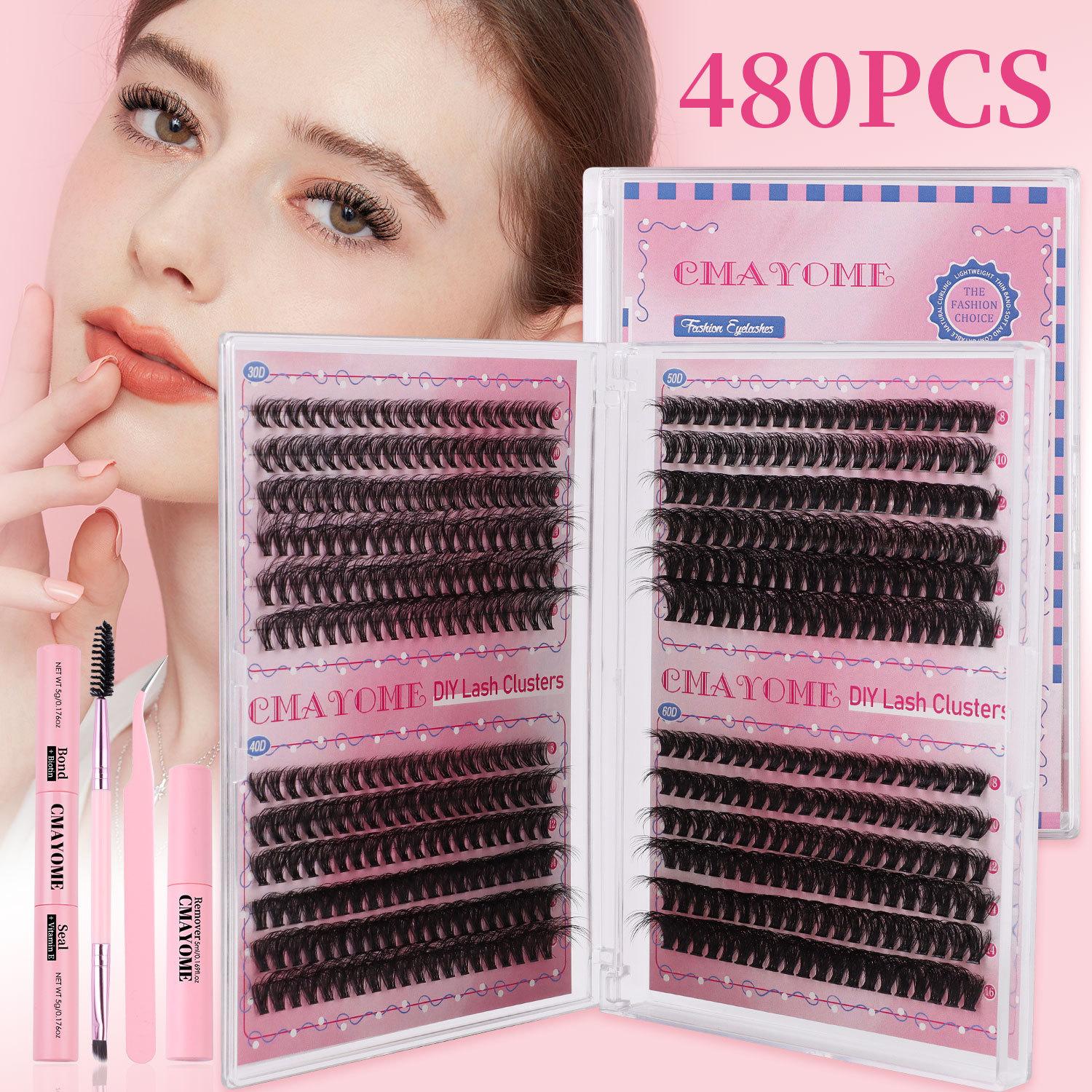 

Diy False Eyelashes Extended Single Tuft 8-16Mm Length Thick Eyelashes