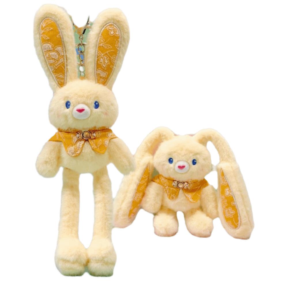 Creative Design Plush Rabbit Pendant 30cm Size Ear Pulling Rabbit  Christmas Gift